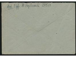 Ostpreußen-Kessel,  Brief mit FPSt UB f 11.2.45 nach Erfurt, handschriftlicher Absender ... FPNr. 20511 =  2. Sanitäts-Kompan