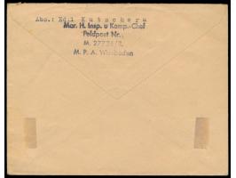 Atlantikfestung La Rochelle,  Feldpostbrief mit Briefmarkenimitation mit Bild des "Tour del la Lanterne" von La Rochelle, Bri