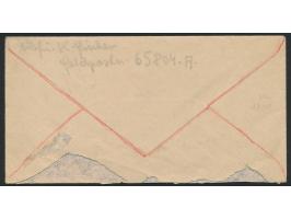 Stempel  Ratibor 1  3.3.45 auf Feldpostbrief nach Mattersburg, handschriftlicher Absender und Briefstempel ... FPNr. 65804 A 