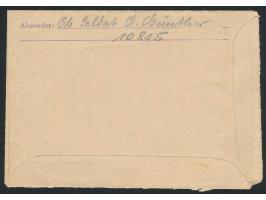 FPSt mit UB f 5.3.45 auf Feldpostfaltbrief nach Hof, Absender ... FPNr. 10815 = Pferde-Lazarett 542, geschrieben in  Ungarn, 