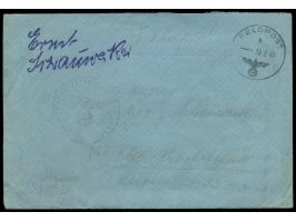 Ostpreußen-Kessel, &nbsp;Brief mit FPSt 10.3.45 nach Berlin, Absender FPNr. ... 32650 A = Stab I &nbsp;Panzer-Regiment &quot;