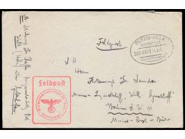 Bahnpoststempel &nbsp;Putzig - Hela &nbsp;Zug 575 14.8.40 auf Feldpostbrief nach Berlin, handschriftlicher Absender &quot;Sta