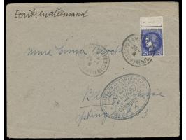 Frankreich 2F50 auf Brief  aus  Camp de Gurs,  Stempel Camp de Gurs 20.1.41, Lager- Zensurstempel  No. 4 . Schreiberin ist Dr