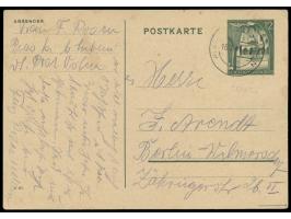 Generalgouvernement Ganzsache 12 Gr. aus den  Ghetto Piaski.  Stempel Piaski 16.7.41 nach Berlin. Schreiber ist  Fanny Rosen 