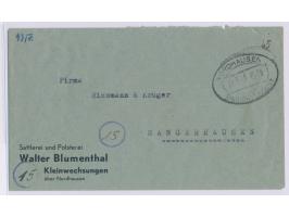 Frankreich- Frankatur 4 F auf Brief aus  Camp de Gurs,  Stempel Camp de Gurs 20.1.42, Lager- Zensurstempel  No.3 . Schreiberi