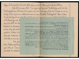 Brief des Untersuchungshäftlings Rudolf Schalleck im &nbsp;Gefängnis Düsseldorf &nbsp;nach Wien, postalisch aufgeliefert in W