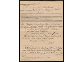 Gefängnis Rottenburg (Neckar),  Brief eines Tschechen mit 12 Pf. Hitler nach Königgrätz 24.10.42, mit Inhalt: Gefangenen-Brie