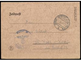 Feldpost-Faltbrief mit Stempel  Sankt Georgen an der Gusen  20.7.44, Absender "... 1. Landesschützen z. b. V. 2. Zug, (12 b) 