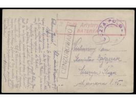 Wilna &nbsp;- polnische Besetzung, provisorischer Zweikreisstempel &nbsp;Poczta Polowa N. 20 &nbsp;auf Foto-Ansichtskarte &qu