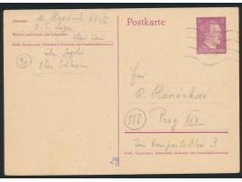 2 Ganzsachen 6 Pfg. Hitler aus dem &nbsp;Konzentrationslager Klein Stein &nbsp;der Organisation Todt für &quot;jüdische Misch