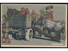 Stempel  Hochdonn (Holstein)  20.4.18 und Briefstempel  Kommandantur des Kriegsgefangenenlagers Hochdonn  auf Reklamekarte  C