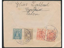 2 x 15 H., 20 H. und 25 H. &quot;Adler&quot; rückseitig auf &nbsp;Express-R-Brief &nbsp;nach Wien, Stempel &nbsp;Czortkow &nb