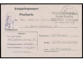 Kriegsgefangenen-Vordruckkarte aus dem &nbsp;Stalag IV B &nbsp;(Mühlberg / Elbe) nach Großbritannien, geschrieben am 18.3.194