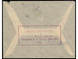 Brief aus Bern / Schweiz mit vorderseitig Absenderangabe &quot;Lt. Storby (?) Milit. Handelsabteilung, Bahnpostamt Weil-Leopo