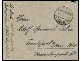 Brief aus Bern / Schweiz mit vorderseitig Absenderangabe &quot;Lt. Storby (?) Milit. Handelsabteilung, Bahnpostamt Weil-Leopo