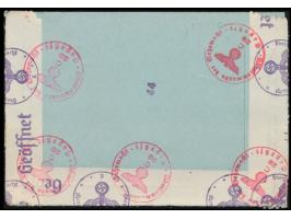 Belgien-Ganzsachenkartenbrief 75 C. mit Zusatzfrankatur 1,25 Fr. nach Deutschland, Stempel Antwerpen 7.10.41,  OKW-Zensur Köl