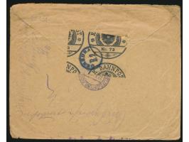 unfrankierter Brief aus Deutschland nach Bielitz, Stempel Altenkirchen (Rügen) 8.10.19, Ankunftsstempel Bielitz 27.10.19, Zen