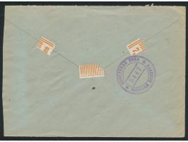 24 Pf. Kontrollrat auf Brief Spremberg (Niederlausitz) 14.7.47 nach Berlin W 15, rückseitig violetter sowjetischer Zensurstem