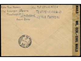 75 Pf. Ziffer auf Brief mit Stempel  Erlangen 2  30.1.47an den Ingenieur Karl Wurmstedt  in Kuibyschew / UdSSR,  deutscher Sp