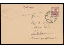 Westpreußisches Abtretungsgebiet, &nbsp;Dt. Reich-Ganzsache 15 Pf. mit deutschem Stempel &nbsp;Czersk &nbsp;22.2.20, polnisch