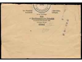 Postscheckbrief-Umschlag  an PSchA Berlin NW  mit Maschinenstempel Berlin N 4 13.10.55 und mit Überstempelung als Postscheck-