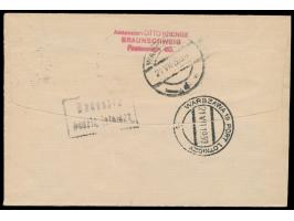 Erstflug Breslau - Warszawa  21.7.1930, Brief mit Dt. Reich 20 Pf. und 25 Pf., Stempel  Breslau Flughafen  21.7.30, Ankunftst
