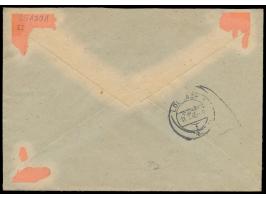 Mischfrankatur  Schwarzaufdruck  24 Pf. und 60 Pf. und  Rotaufdruck  60 Pf. auf  Einschreiben-Rückschein-Brief,  Stempel Berl