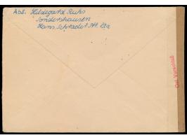 Brief mit DDR-Sondermarke 20 Pf. von Sondershausen 26.10.54 nach Berlin-Siemensstadt, links neutraler brauner Verschluss, rüc