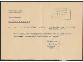 DDR-Sondermarken &nbsp;&quot;Kämpfer der Internationalen Brigaden in Spanien&quot; &nbsp;15, 20 und 40 Pf. auf Einschreibbrie