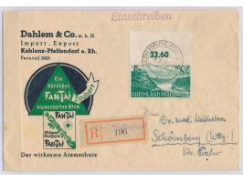 dekorativer Vordruckbrief der Firma &quot;Dahlem &amp; Co.&quot; mit &nbsp;unzulässiger Werbung &nbsp;&quot;Fan-Tai Atemschut