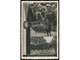 Besetzung des Teschener Gebietes,  15 gr. auf Foto-Ansichtskarte vom Einzug der Polnischen Armee in Cieszyn, neuer polnischer