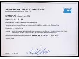 senkrechtes Paar 6 Pf. englischer Druck mit Zähnung 14 1/2 : 14 1/4 auf Brief mit Stempel  Adorf (Kr. Wittmund)  1.10.45 nach