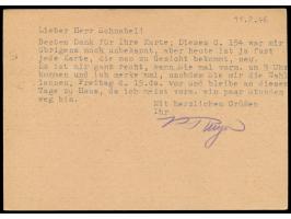 Ganzsache 5 Pf.  ohne Zusatzfrankatur  als portorichtige Ortsverwendung mit Stempel  München 8  12.2.46, Absender ist der bek