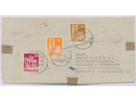 4, 6 und 20 Pfg. auf Auslandsbrief mit Stempel Meschede 6.11.48 nach Salzburg unter Verwendung einer gewendeten &nbsp;Vorphil