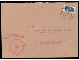 Postmeisterzähnung München  L 11 1/4 seitlich / 11 1/2 unten, wegen schlechter Ausführung nicht genau bestimmbar, oben ungezä