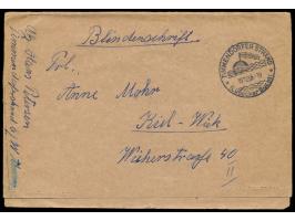 Blindenschrift  mit Ortswerbestempel  Timmendorfer Strand  19.12.55 nach Kiel, unfrankiert, bereits portofrei ?
Postleitzahl: