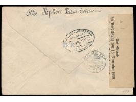 5 x 30 Bani auf  Einschreibbrief  mit Stempel  Bucuresti  8.12.20 nach Berlin, handschriftlicher R-Vermerk,  R-Zettel "Vom Au