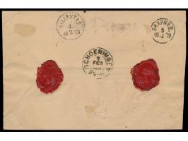 3 Öre, 5 Öre und &nbsp;50 Öre Ringtype &nbsp;auf &nbsp;Wertbrief nach Burg Esbecke in &nbsp;Deutschland, &nbsp;seltener Stemp