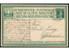 Bundesfeierkarte Treueschwur, Stempel Solothurn  26.7.15  am  Ausgabetag,  Bedarf nach Glarus
