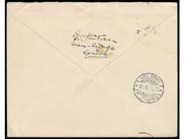 2 x 40 Rp. Helvetia auf  Auslands-Einschreibbrief  mit Stempel  Geneve 1  12.3.32 nach Finnland, vorderseitig Absendereindruc