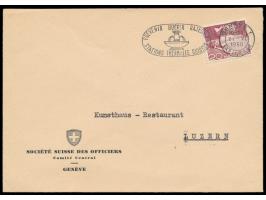 Freimarke 20 Ct.,  Zumstein Nr. 301   Michel Nr. 533  Type I , als Einzelfrankatur auf Bedarfsbrief Genf 21.4.50 nach Luzern,