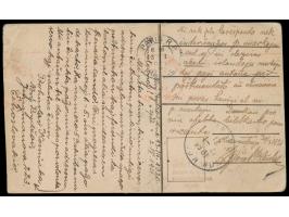 "Reise um die Welt"  1920 - 1921: Postkarte ausgehend von der Tschechoslowakei über Indien, Australien, Frankreich und Island