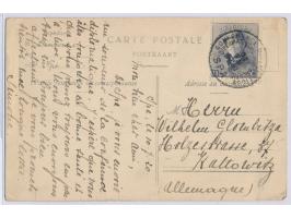 Sonderstempel  Conference Diplomatique ... Spa  11.7.1920 auf Ansichtskarte Grand Hotel Britannique (war 1918 Sitz des deutsc