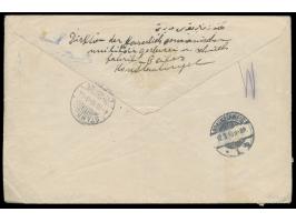 2 Pia. (kleine Beschädigung der unteren Ecken durch Randklebung) auf Dienst-Einschreibbrief der &nbsp;&quot;Kaiserlich osmani