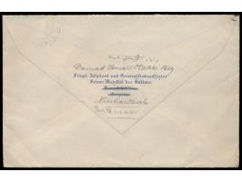 Italien  5 C. und 20 C. auf Brief über das Britische Feldpostamt in Konstantinopel nach Deutschland, Stempel  Army Post Offic