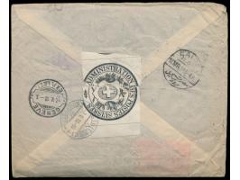 Einschreibbrief  mit Stempel  Dawawin (Cairo)  19.3.18 in die Schweiz, Zensurstempel "Passed Censor B", befördert mit  S.S. K