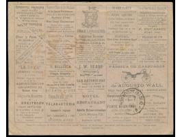 3 C. und 5 C. auf  Anzeigenumschlag  mit rückseitig 17 verschiedenen Firmen und vorderseitigem Absenderzudruck "Hotel Zum Alt