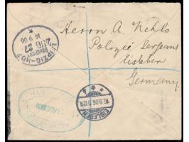 Westaustralien, &nbsp;1/2 d und 5 d. auf dekorativem &nbsp;Bildumschlag &nbsp;&quot;Fremantle Quay&quot; als Einschreiben nac