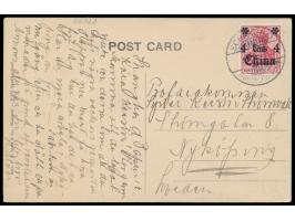 Ansichtskarte  Shanghai - The Palace Hotel,  Frankatur Deutsche Post 4 C., Stempel Schanghai 3.4.12, nach Schweden, Bedarf
