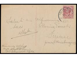 Italienische Besetzung, &nbsp;Stempel &nbsp;Posta Militare 117 &nbsp;29.11.18 und 4.12.18 (in Thessaloniki) auf zwei Postkart